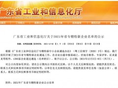 【喜報(bào)】矩形入選2021省級專精特新企業(yè)！